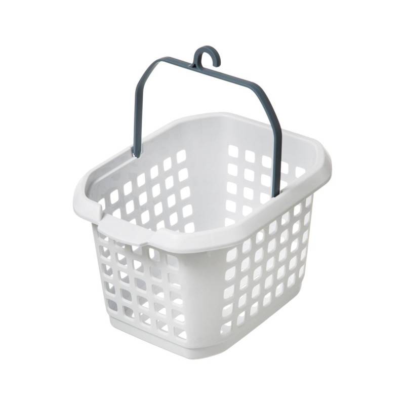 Panier pour pinces à linge "Hugger" - Blanc - L 22,5 x P 13,5 x H 17,5 cm - Image 1