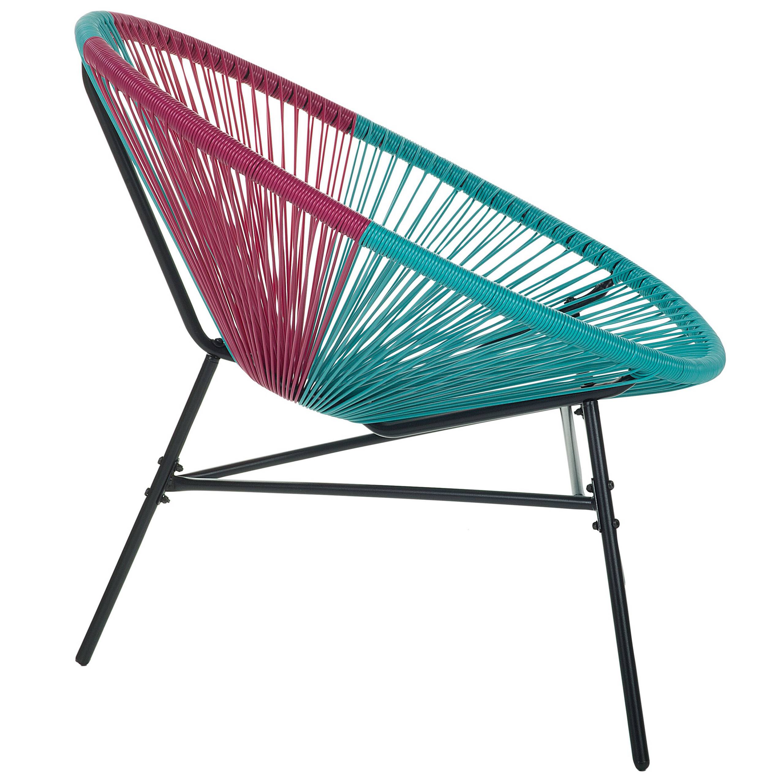 Beliani - Fauteuil coin lecture Polyrotin Turquoise ACAPULCO - Beliani - Image 4