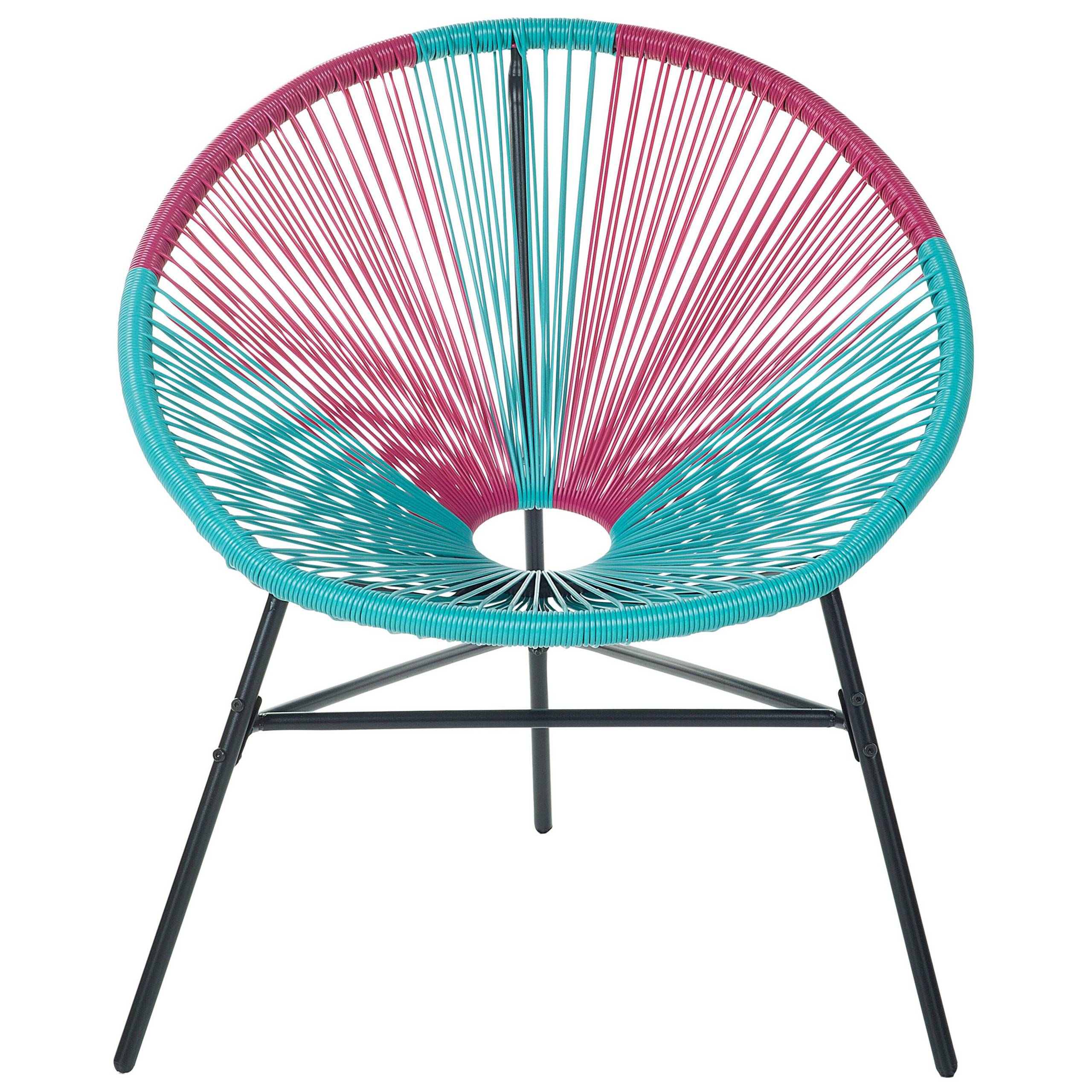 Beliani - Fauteuil coin lecture Polyrotin Turquoise ACAPULCO - Beliani - Image 8