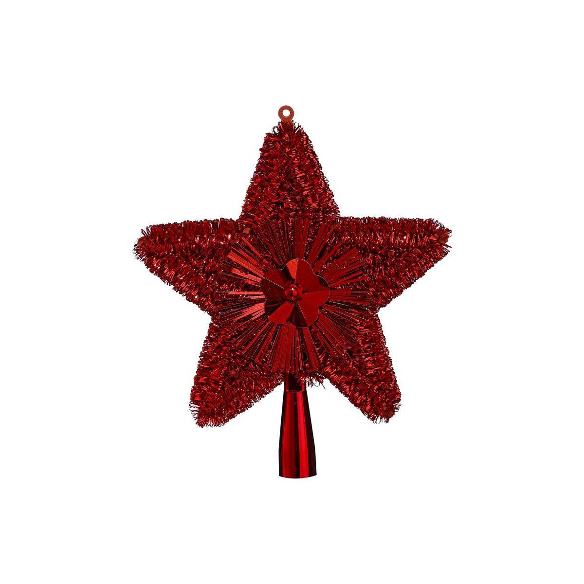 Fééric Lights & Christmas - Cimier pour Sapin de Noël "Colorama" 23cm Rouge