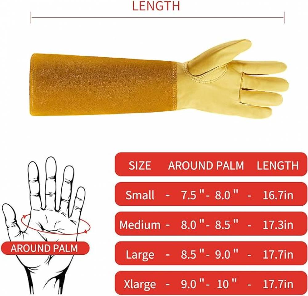 Gants de protection RONCIER épines et ronces - Taille 11.5cm - Brun-Lytech - Image 3