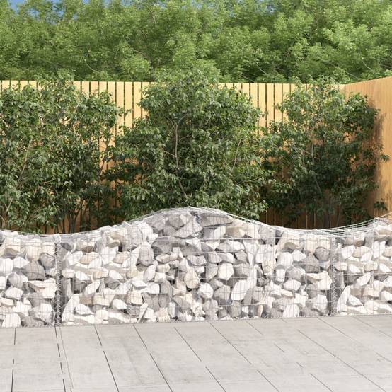 Vidaxl - Paniers à gabions arqués 8 pcs 200x50x60/80 cm Fer galvanisé vidaXL 3145604 - Image 1