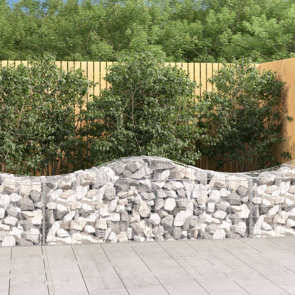 Vidaxl - Paniers à gabions arqués 8 pcs 200x50x60/80 cm Fer galvanisé vidaXL 3145604 - Image 1