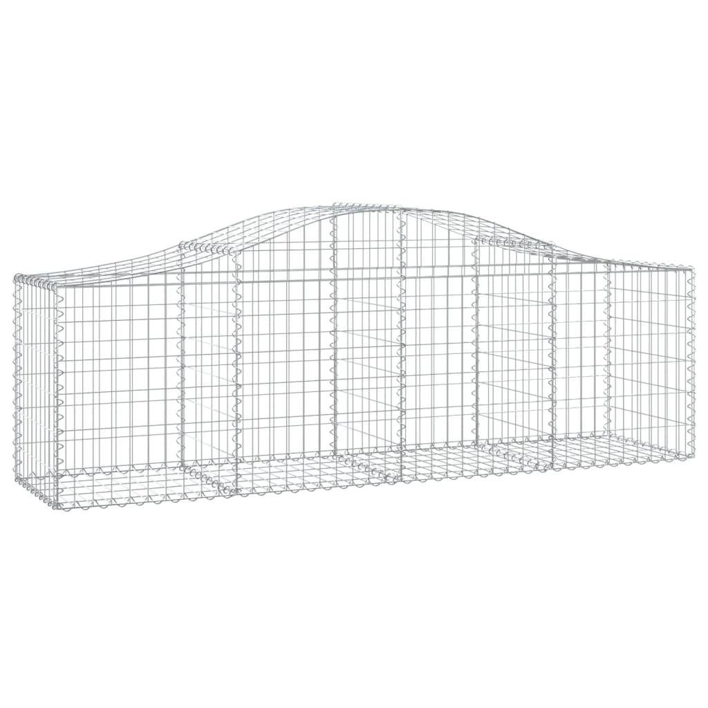 Vidaxl - Paniers à gabions arqués 8 pcs 200x50x60/80 cm Fer galvanisé vidaXL 3145604 - Image 4