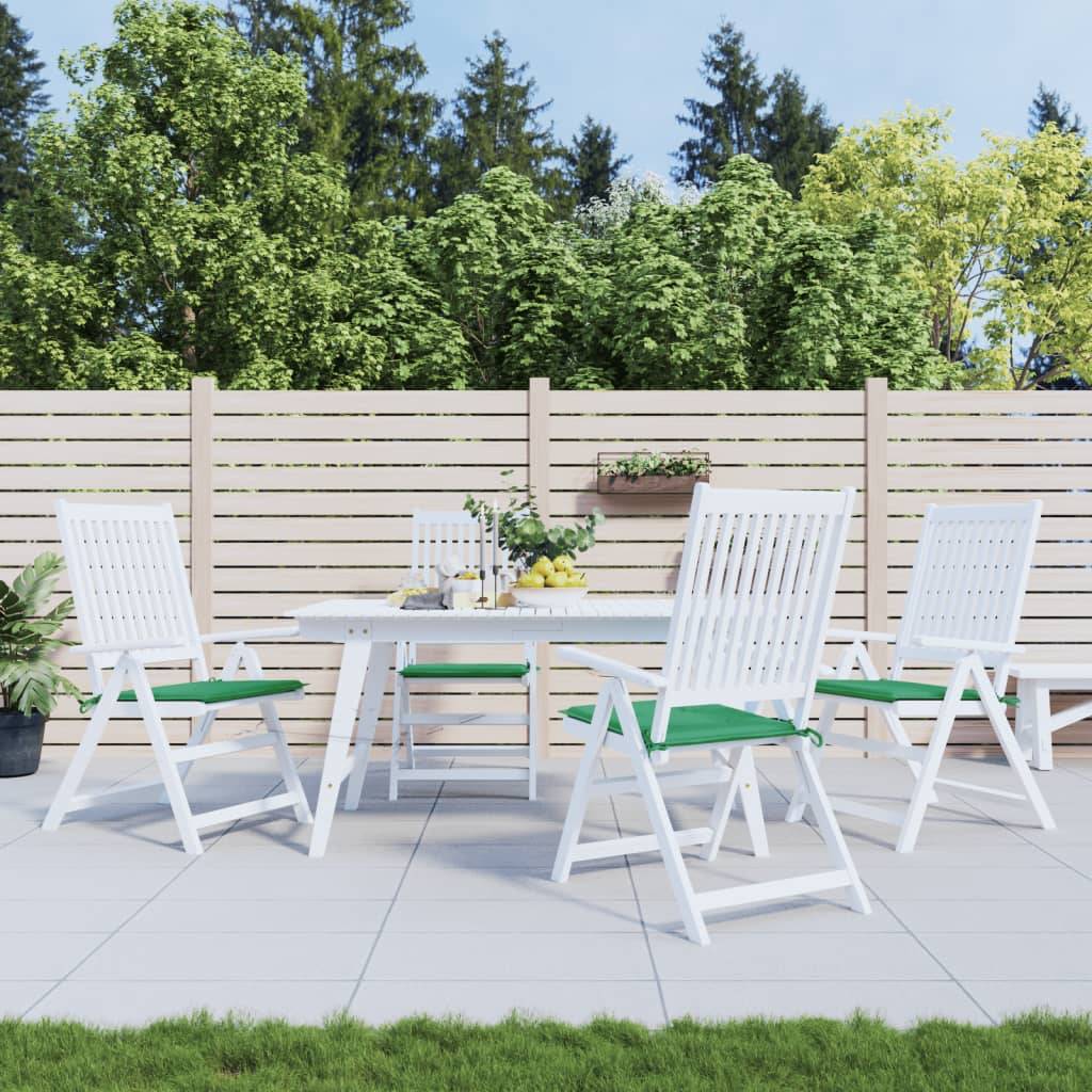 Coussins de chaise de jardin tissu Oxford vert 50 x 50 x 4 cm - PANGIVO