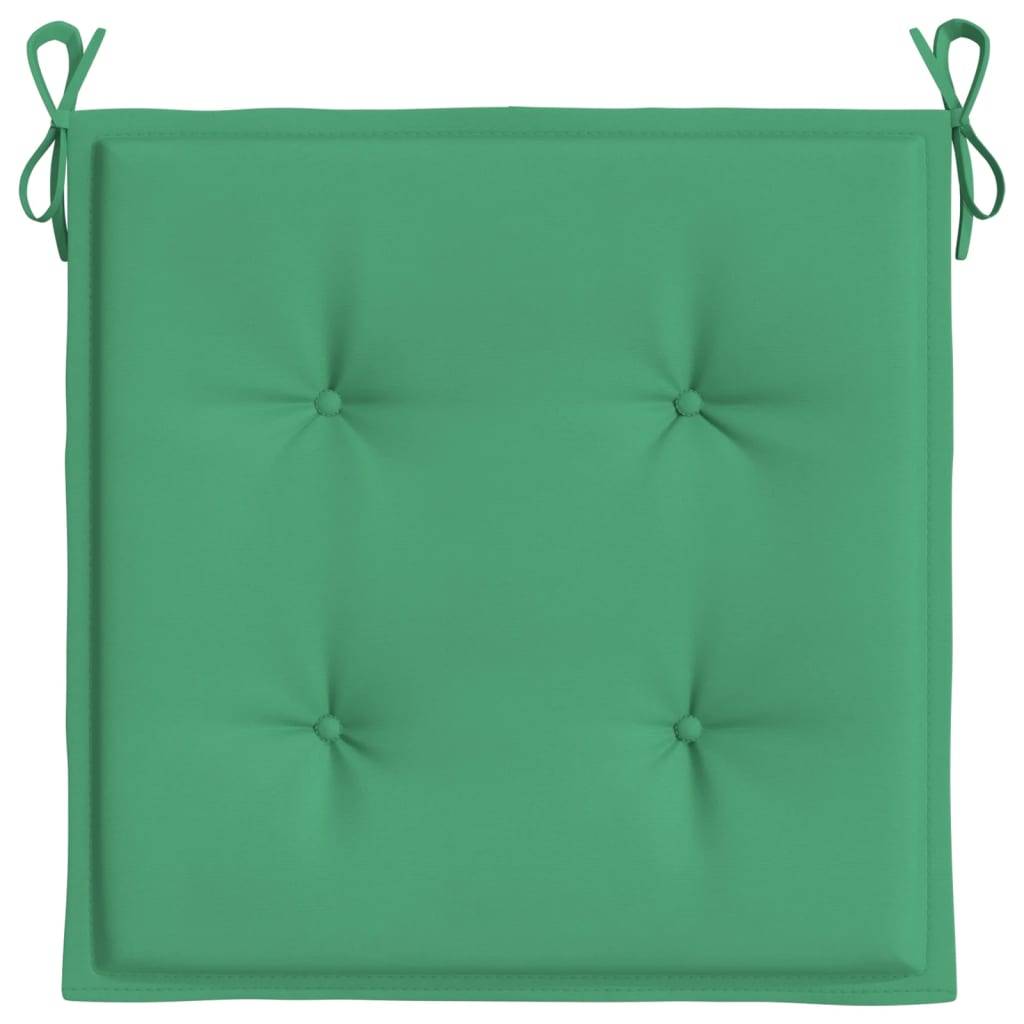Coussins de chaise de jardin tissu Oxford vert 50 x 50 x 4 cm - PANGIVO - Image 6