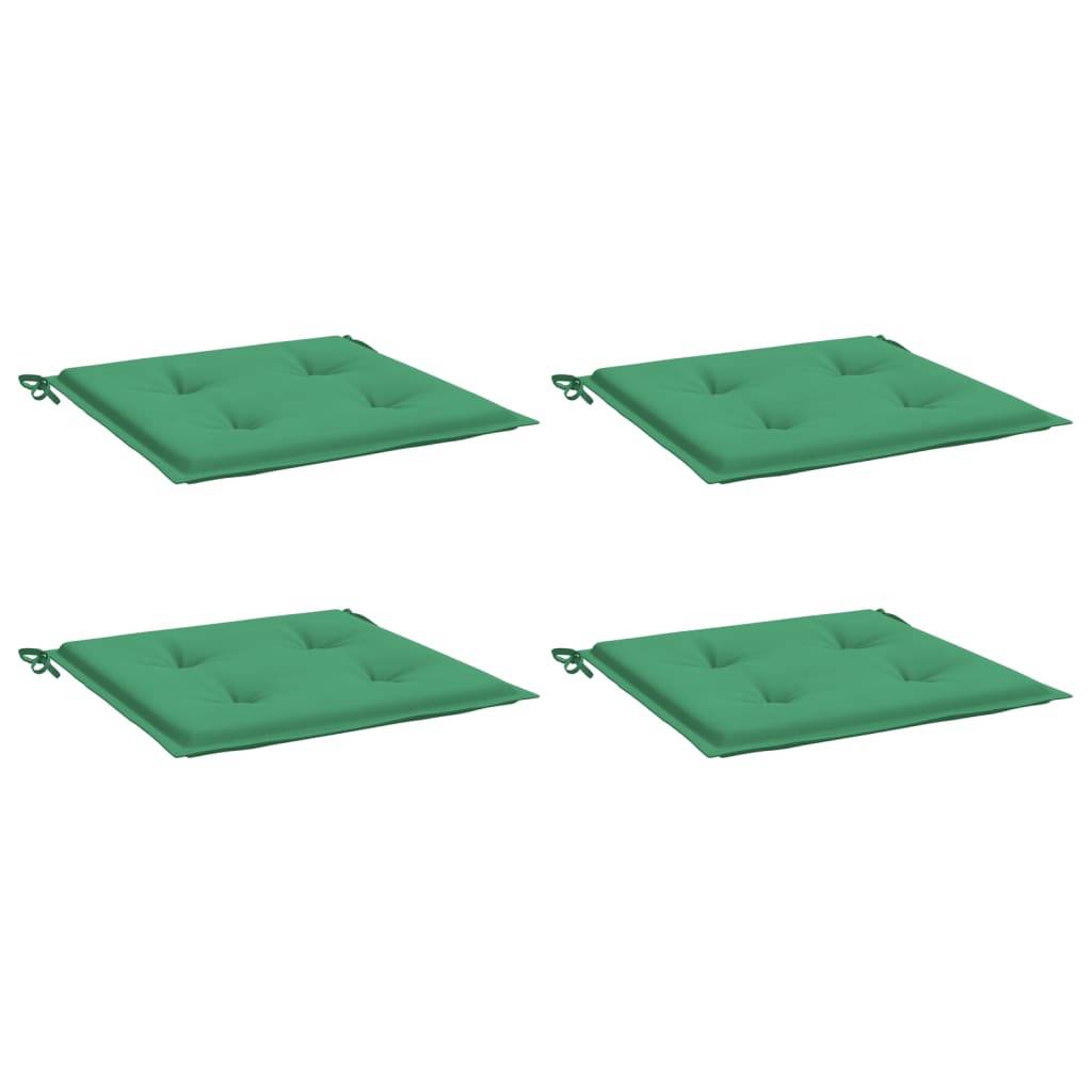 Coussins de chaise de jardin tissu Oxford vert 50 x 50 x 4 cm - PANGIVO - Image 3