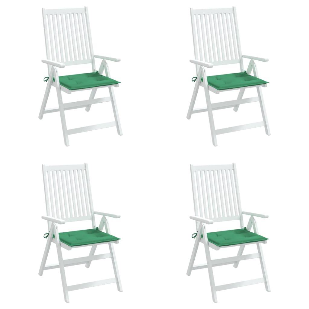 Coussins de chaise de jardin tissu Oxford vert 50 x 50 x 4 cm - PANGIVO - Image 4