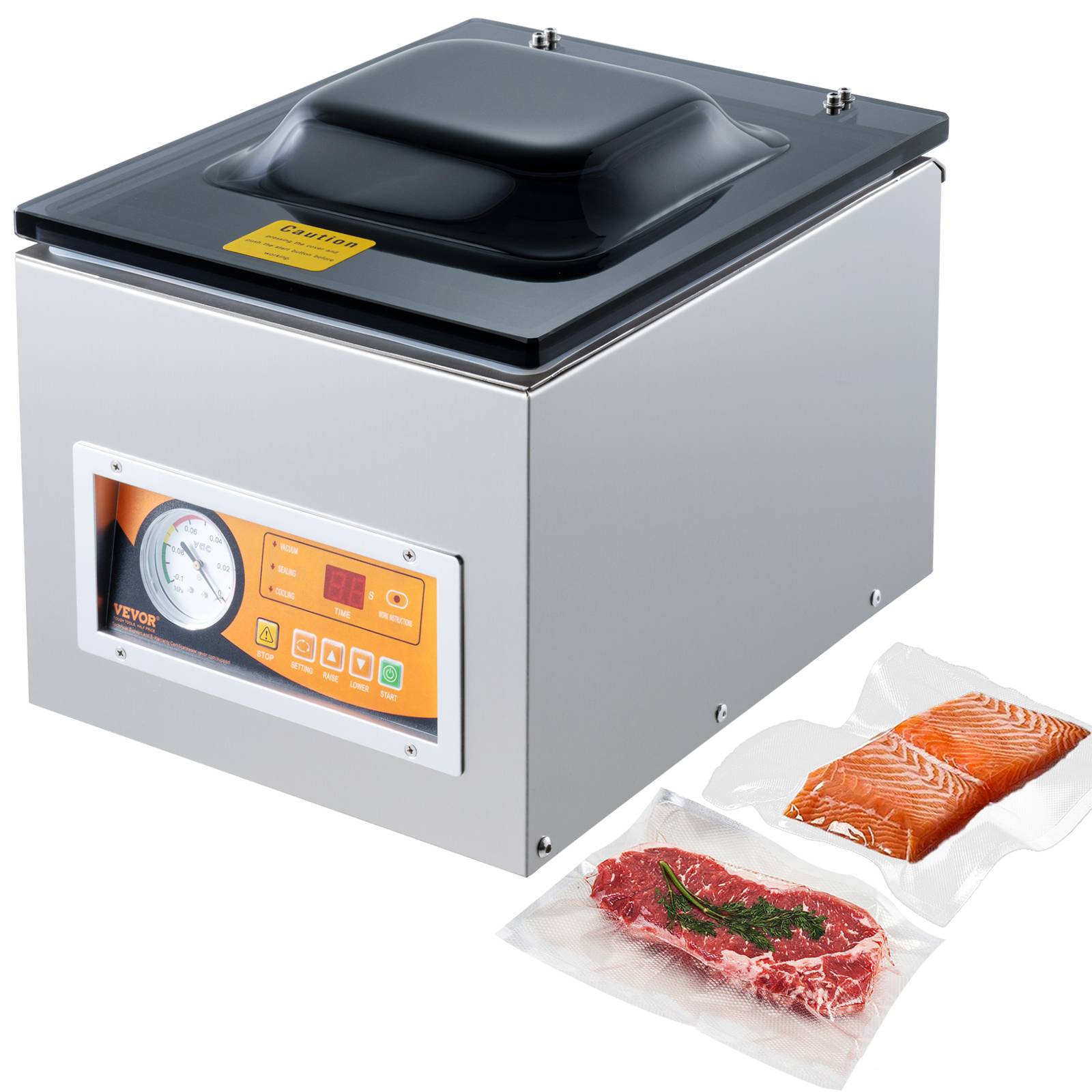 Vevor - VEVOR Machine sous vide à chambre 260W compacte 260 mm, usage domestique/commercial.