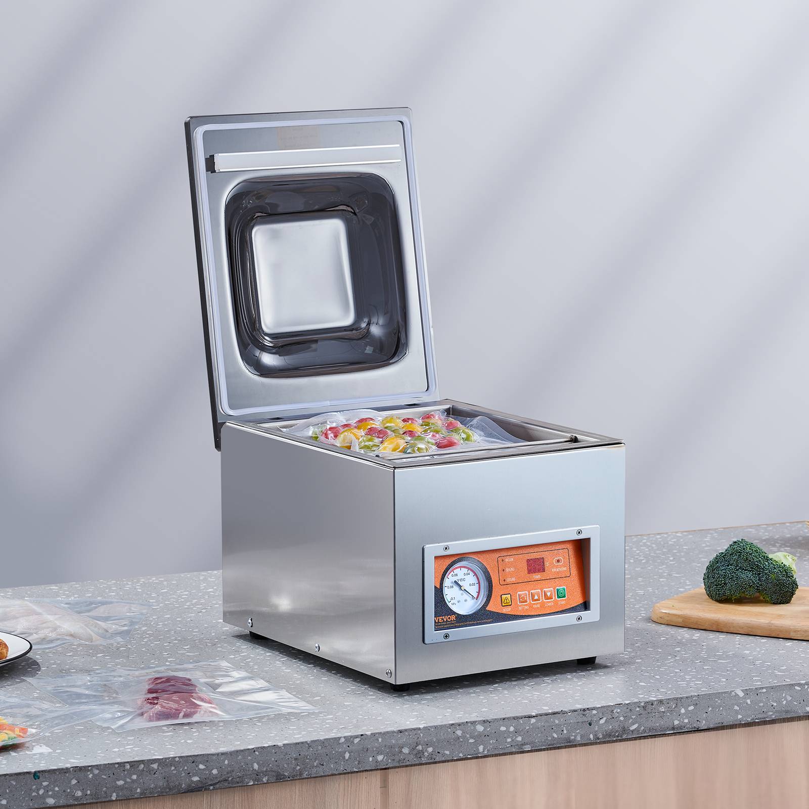 Vevor - VEVOR Machine sous vide à chambre 260W compacte 260 mm, usage domestique/commercial. - Image 8