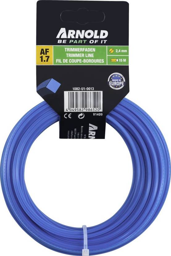 Arnold - Fil de coupe-bordure carré en nylon 2,4 mm × 15 m Arnold