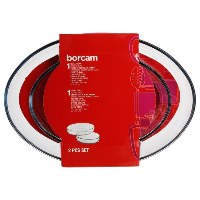 pasabahce - Lot de 2 plats ovales 26+35 cm - Image 2