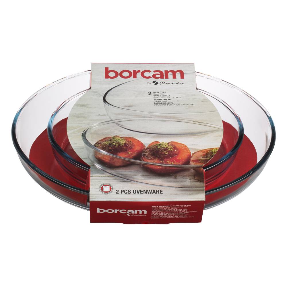 pasabahce - Lot de 2 plats ovales 26+35 cm - Image 3