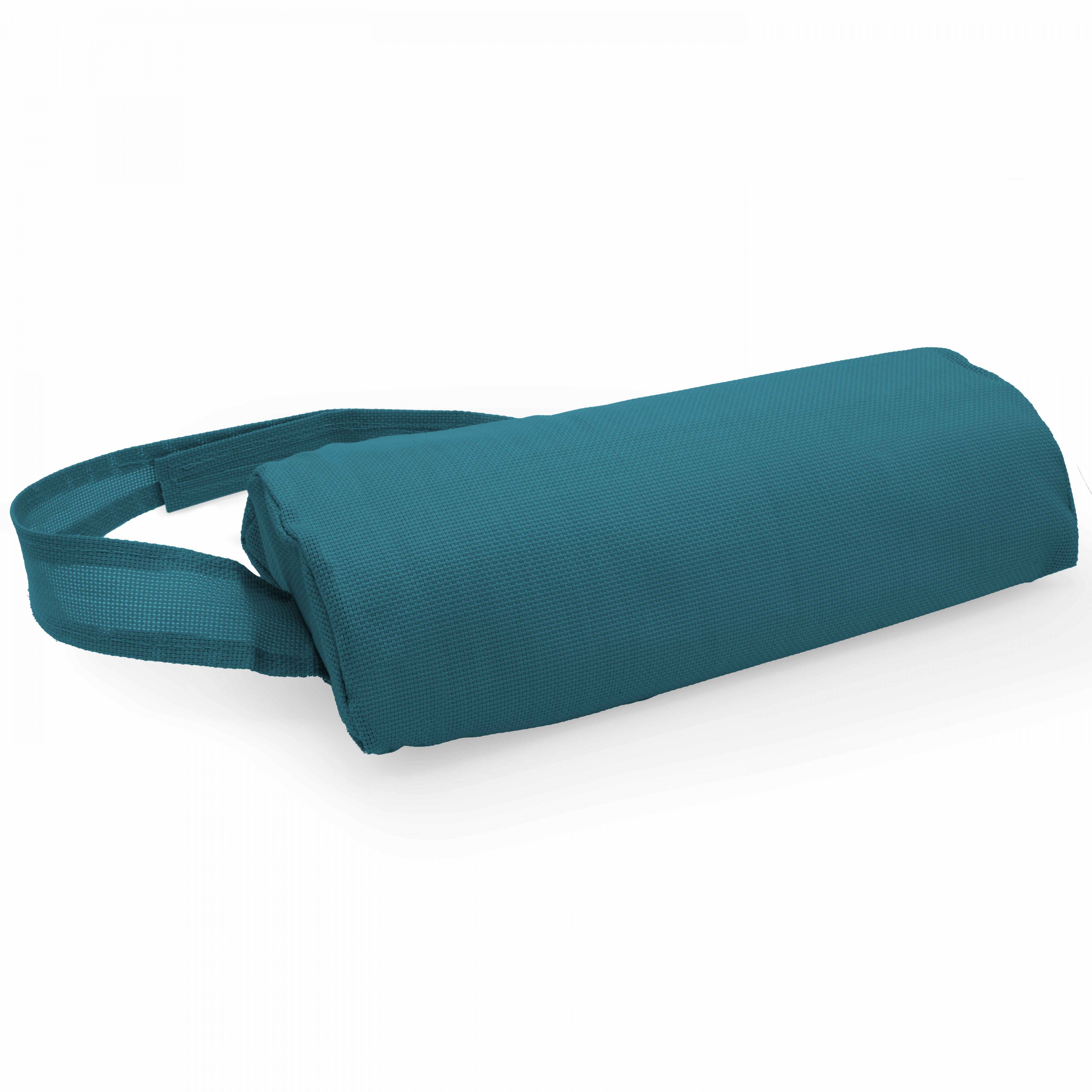 Oviala - Lot de 2 repose-têtes pour bain de soleil textilène bleu pacific Kildy - Oviala - Image 4