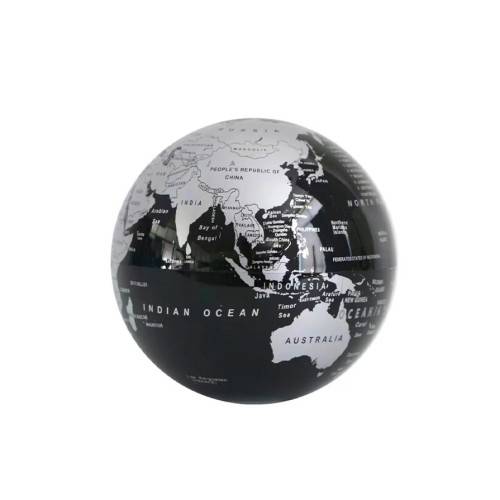 Globe Terre auto-rotatif Noir et Argent MAGNETICLAND - Image 3
