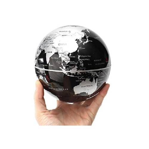 Globe Terre auto-rotatif Noir et Argent MAGNETICLAND - Image 2