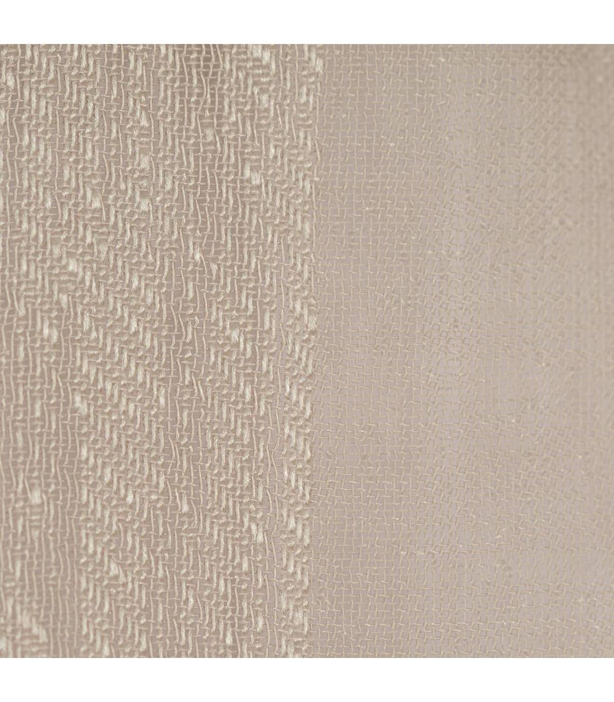 Voilage à œillets Beige Lin motif  lignes verticales 140 x 240 cm - Image 3