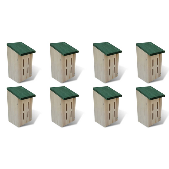 Vidaxl - Maison Pour Papillons 8 Pcs Bois 14 X 15 X 22 Cm - vidaXL - Image 2