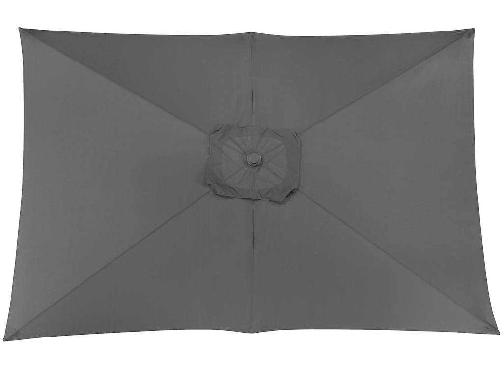 Proloisirs - Toile Parasol Mat Droit 3x2 par 6 Polyester 200gr SD - Gris PROLOISIRS
