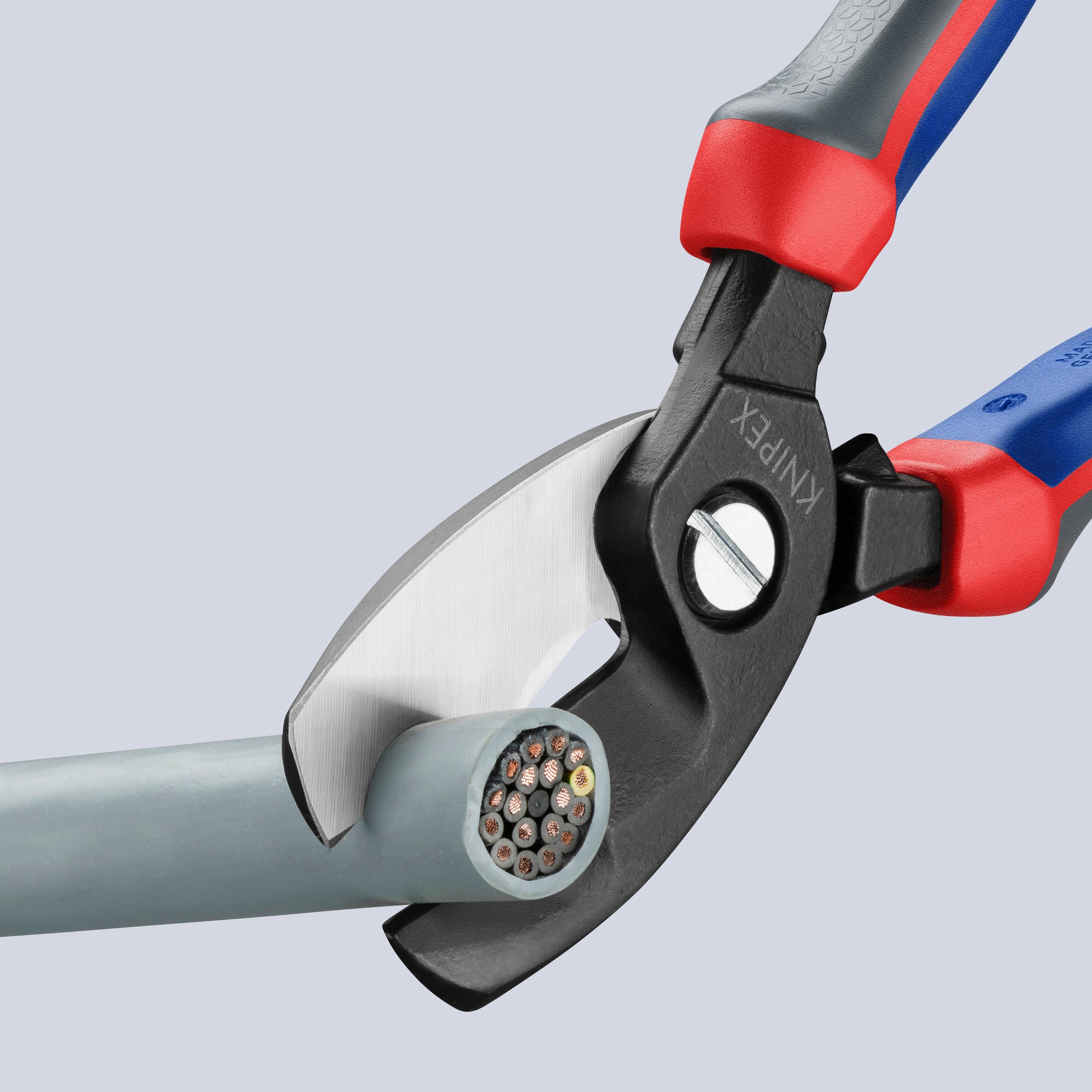 Knipex - Coupe-câbles - KNIPEX - double tranchants - 200 mm - Poignées multi-composants - 95 12 200 - Image 3