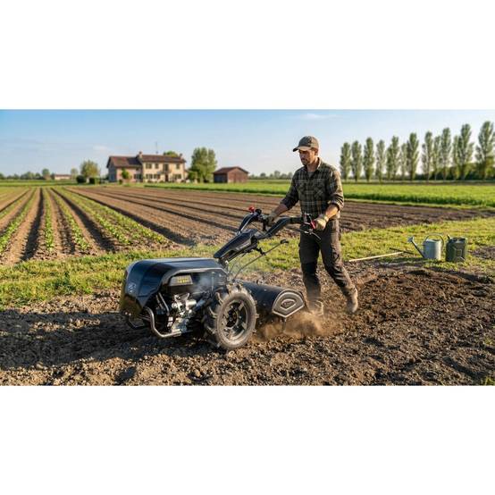Motoculteur thermique Agricole 18CV 500Cm3 OHV 4T Démarrage électrique Fraises rotative 800mm Guidon réglable Lamborghini - Image 4