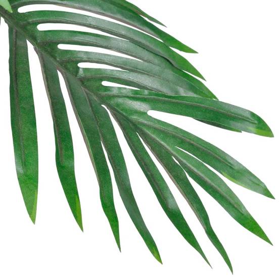 Palmier cycas artificiel polyester et bambou vert 17.8 x 17.8 x 80 cm - PANGIVO - Image 2