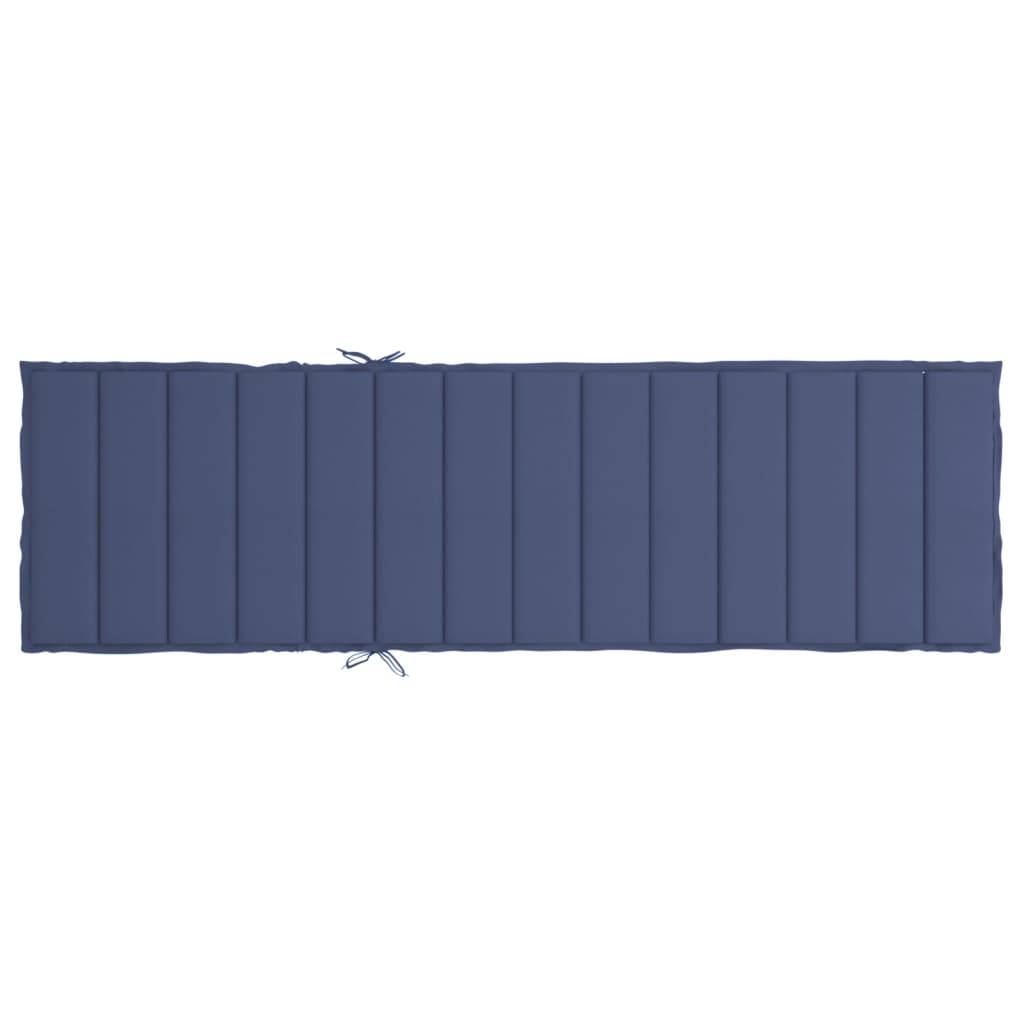 PANGIVO - Coussin de chaise longue tissu oxford bleu marine 200 x 50 x 4 cm - PANGIVO - Image 5