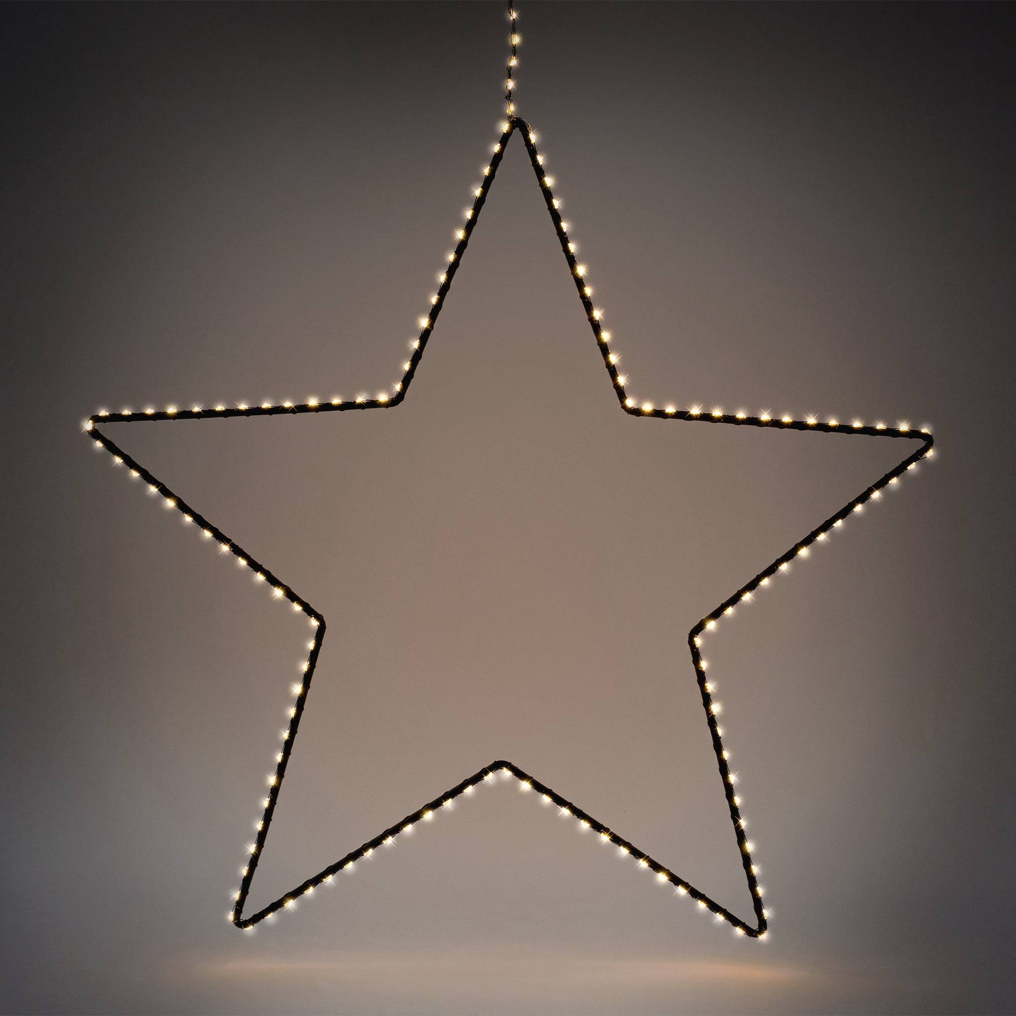 Ecd-Germany - Étoile de Noël 204 LED décoration lumineuse fenêtre sapin minuterie IP44 58 cm - Image 6