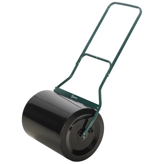 Outsunny - Rouleau à gazon remplissable avec 60 L d'eau ou de sable - 50 cm - acier et métal - noir et vert - Outsunny - Image 1