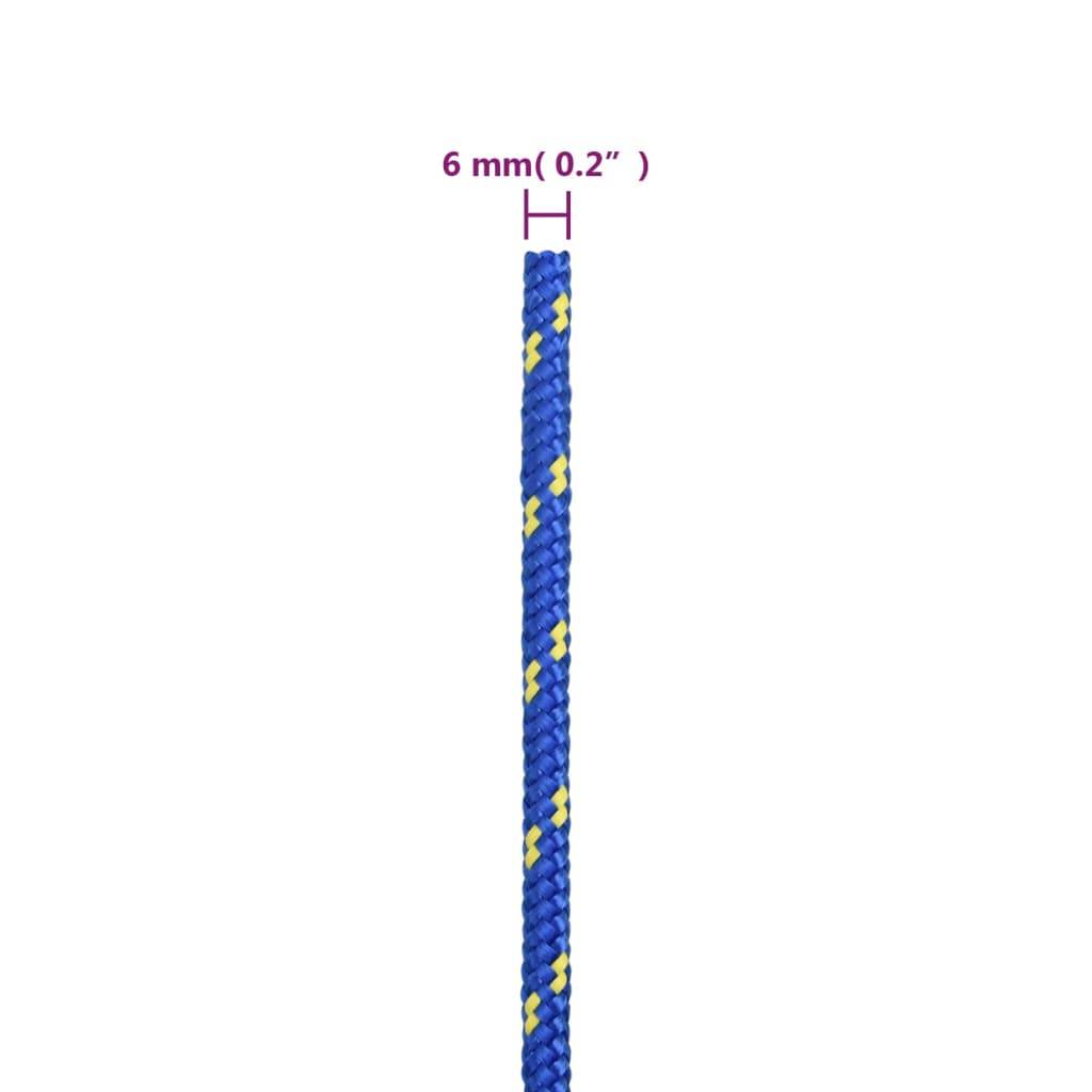 Corde de bateau Bleu 6 mm 50 m Polypropylène Maison Chic - Image 6