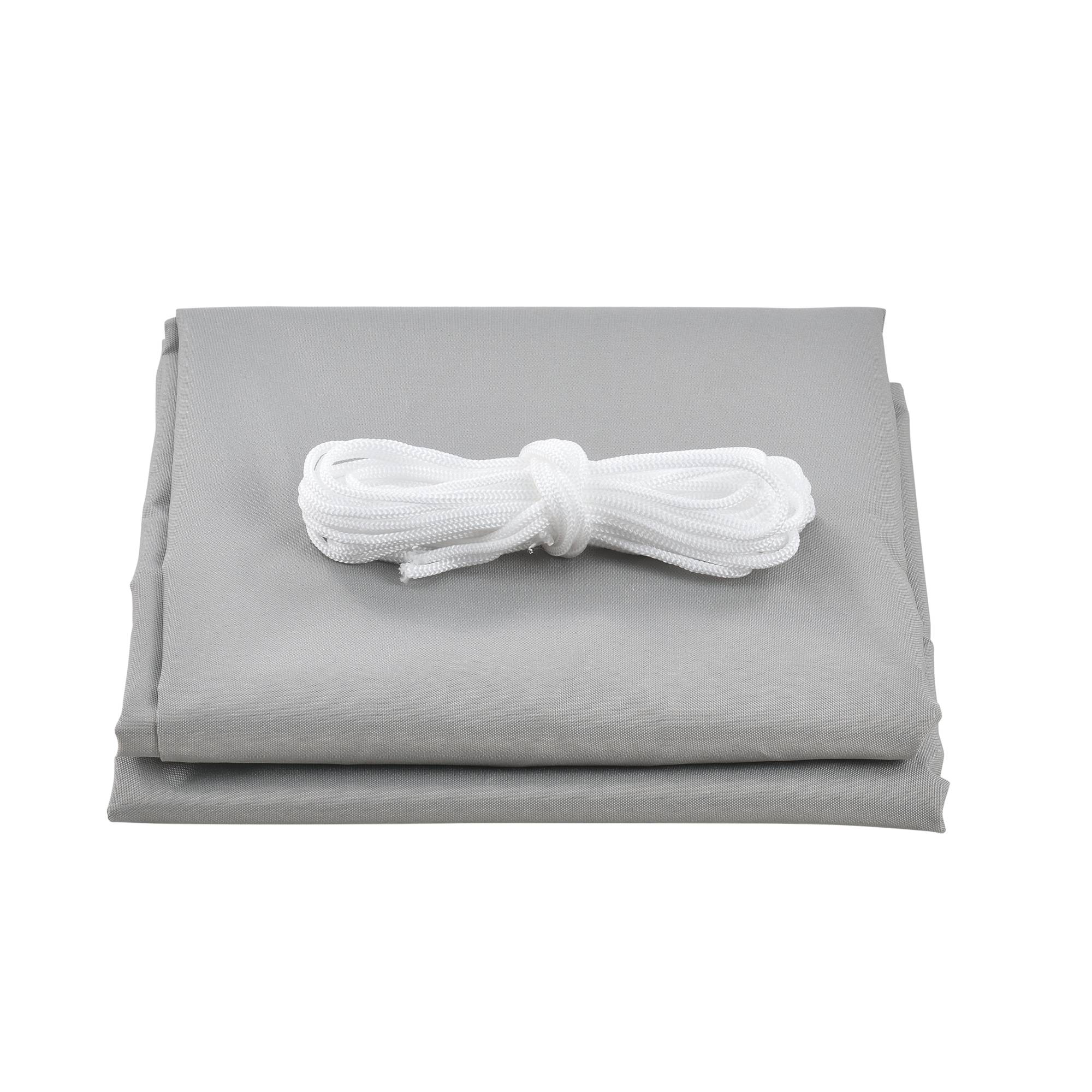 Voile d'Ombrage Lerma Rectangulaire Gris Clair 3 x 4 m [en.casa] - Image 2