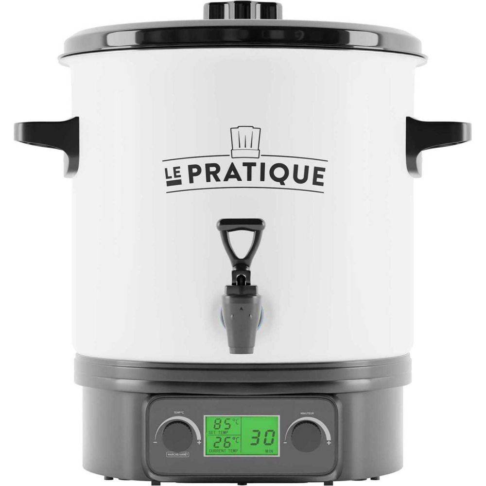 LE PRATIQUE - Stérilisateur automatique en émail écran LCD avec 6 bocaux Stérilisateur + 6 bocaux de 125 ml - Image 2