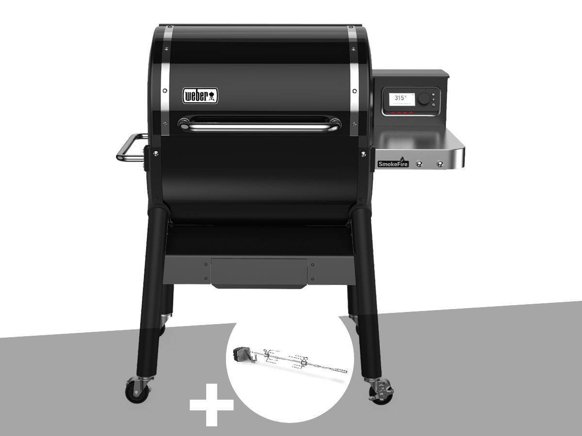 Weber - Barbecue à pellets Smokefire EX4 GBS + Rôtissoire - Weber - Image 1