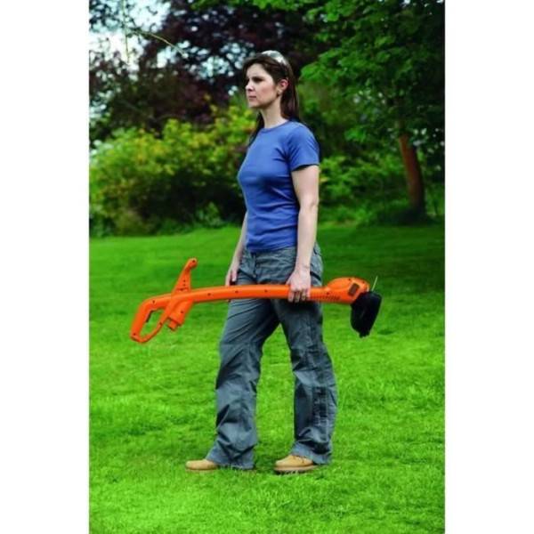 Black & Decker - Coupe-Bordures Filaire BLACK+DECKER GL310 300W 25cm - Déroulement du Fil par Frappe au Sol - Image 3