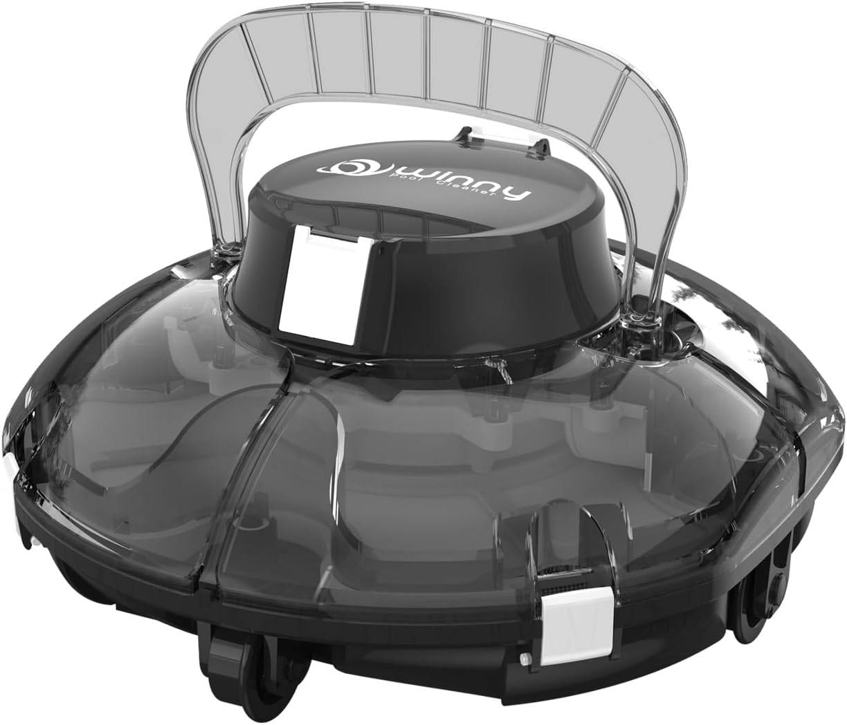 Robot Piscine Sans Fil WINNY 200 idéal pour Piscines Hors Sol ? Double Filtration, Autonomie 75 min, Léger et Compact