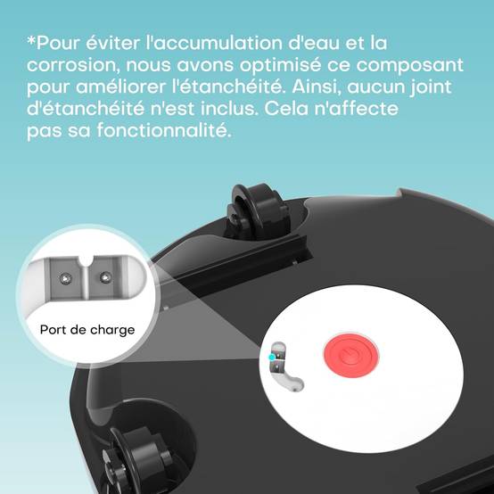 Robot Piscine Sans Fil WINNY 200 idéal pour Piscines Hors Sol ? Double Filtration, Autonomie 75 min, Léger et Compact - Image 8