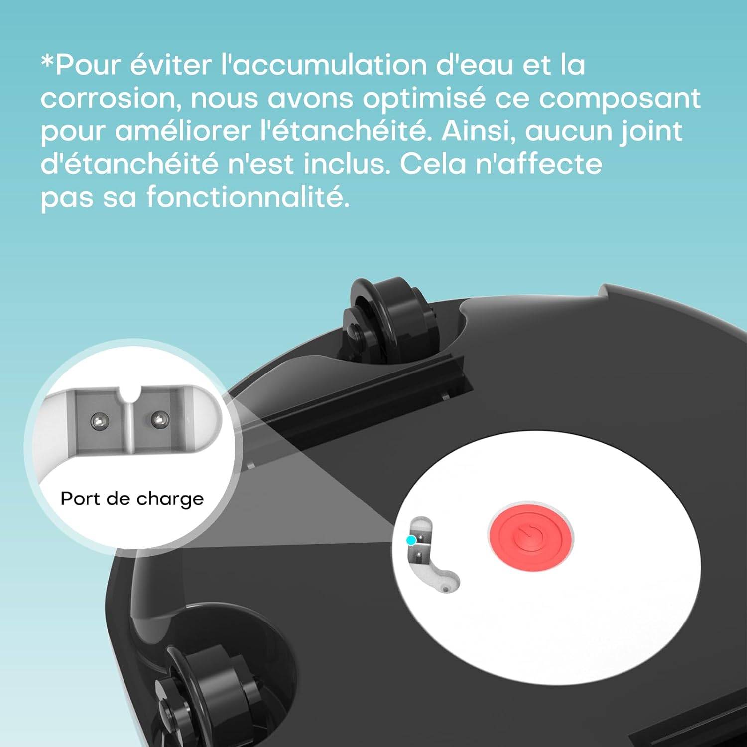 Robot Piscine Sans Fil WINNY 200 idéal pour Piscines Hors Sol ? Double Filtration, Autonomie 75 min, Léger et Compact - Image 8