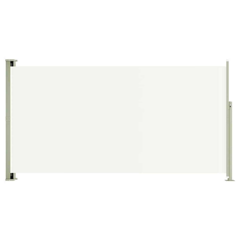 Helloshop26 - Auvent paravent store brise-vue latéral rétractable de patio jardin terrasse balcon protection visuelle écran 160 x 300 cm crème - Image 1