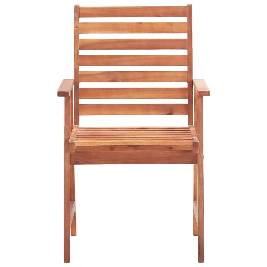 Chaises de jardin lot de 2 bois d'acacia naturel 56 x 62 x 92 cm - PANGIVO - Image 3