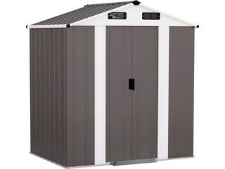 Habitat Et Jardin - Abri De Jardin Métal "dallas" - 4,12 M² - Taupe -habitat Et Jardin