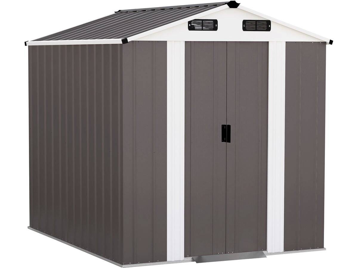 Habitat Et Jardin - Abri De Jardin Métal "dallas" - 4,12 M² - Taupe -habitat Et Jardin
