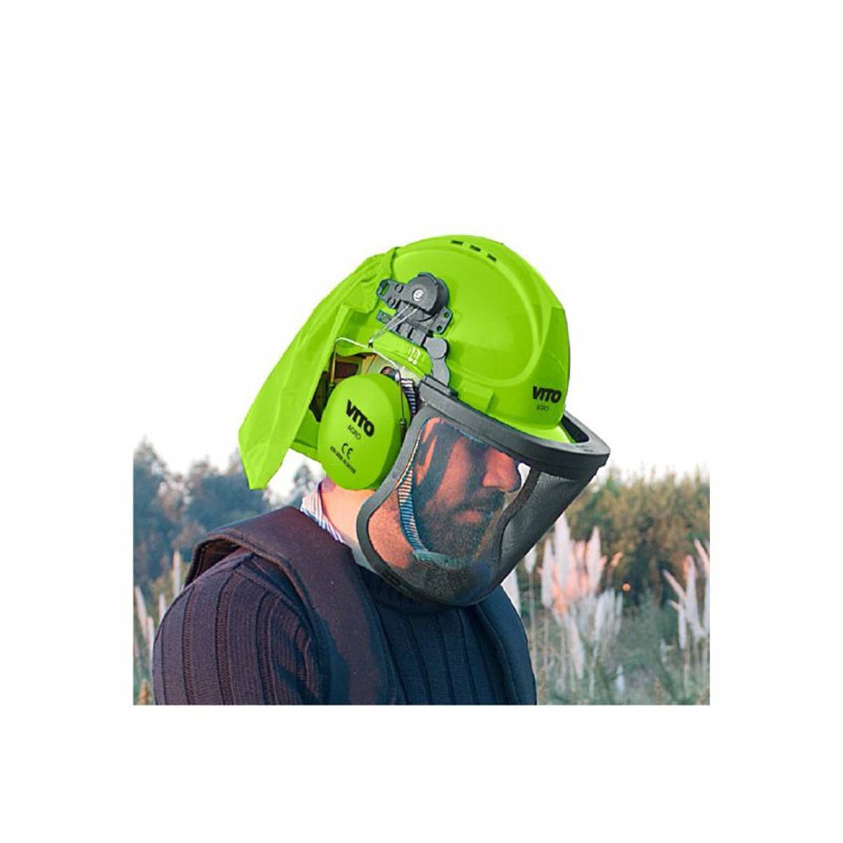 Casque de sécurité Espaces Verts et Jardin SNR 21DB haute protection VITO - Image 4