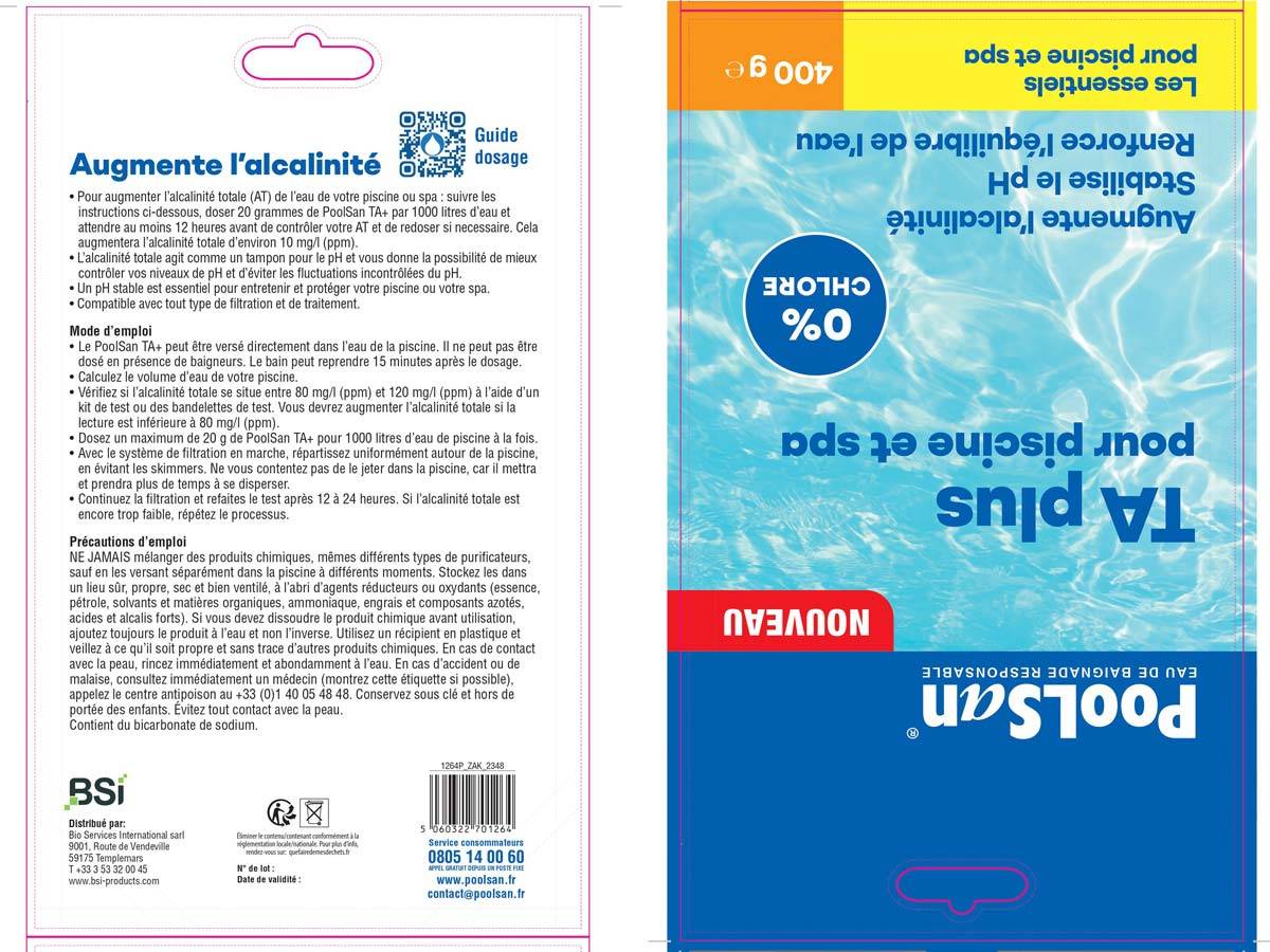 Poolsan - BSI - TA Plus - Poudre - Pour Augmenter l'Alcalinité De l'Eau - Idéal Pour Piscine Et Spa - Pour Une Baignade Agréable - 400g - Image 3