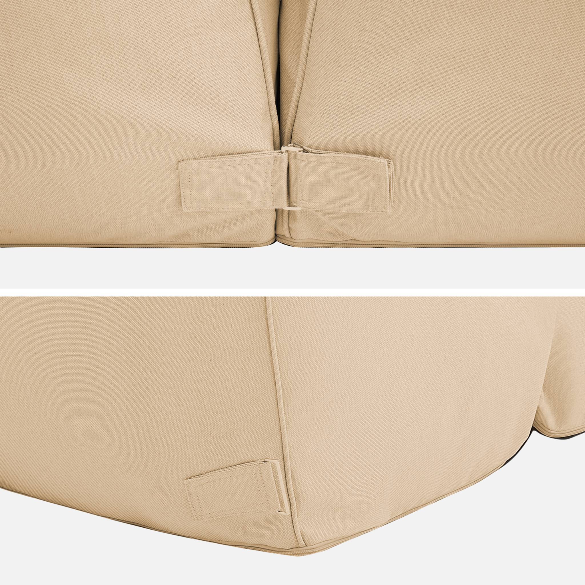 Lot de 2 chauffeuses extérieures oléfine beige - Pluma | sweeek - Image 7