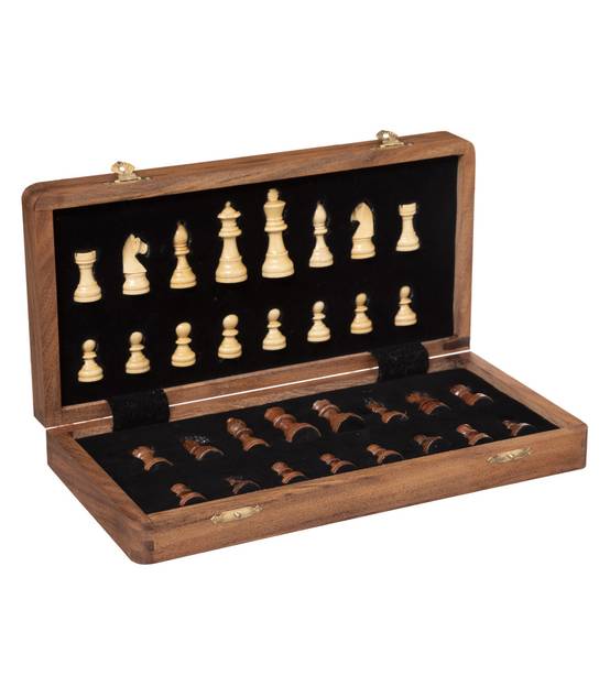 Objet déco Jeu d'échec en Bois d 'Acacia - Image 1