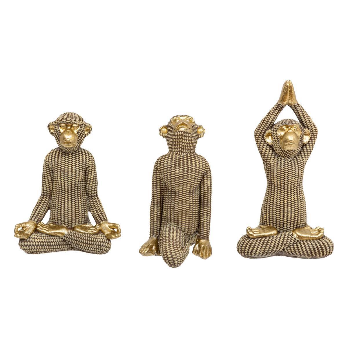 Atmosphera - Statue singe yoga H18cm - Atmosphera Créateur d'intérieur - Image 3