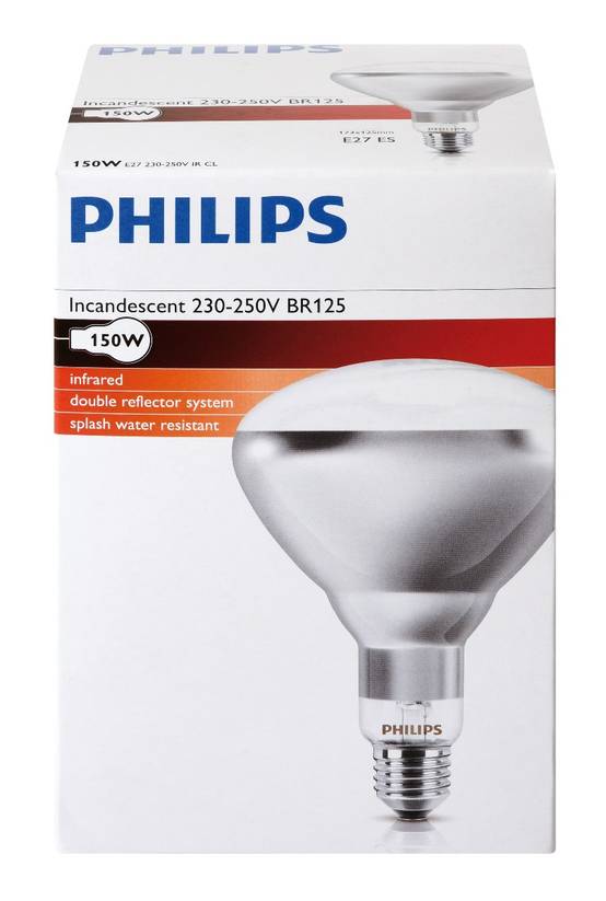 Ampoule PHILIPS IR à vis blanche 150W - Image 3