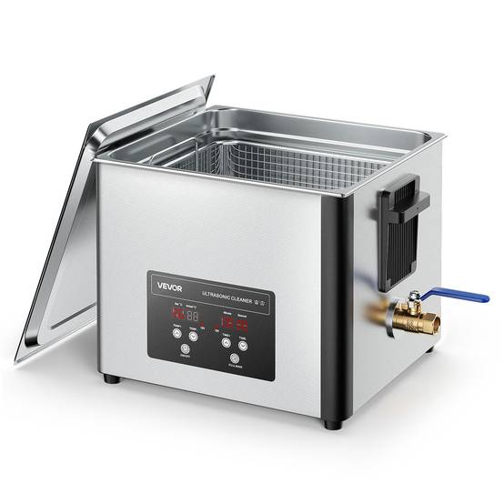 Vevor - VEVOR Nettoyeur à ultrasons 15 L, 240 W ultrasonique 40 kHz, panier inox et affichage numérique, pour bijoux montres lunettes et pièces - Image 1
