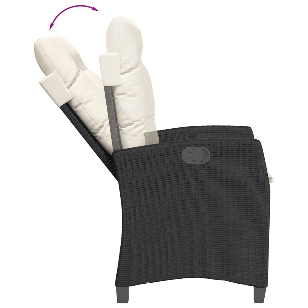 Chaise bois composite 2 places rotin noir  57 x 66 x 93 cm  - Prolenta premium  p3139.5 - Image 8