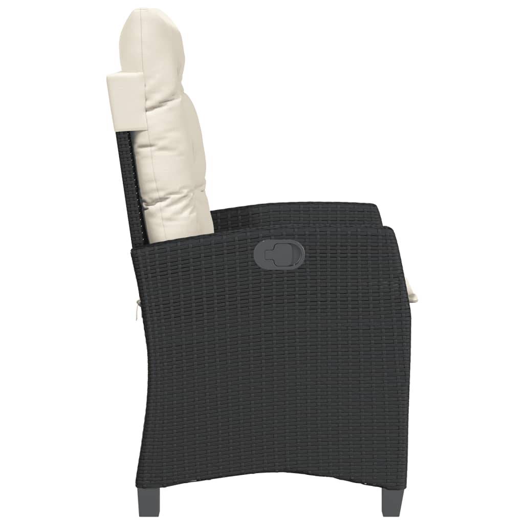 Chaise bois composite 2 places rotin noir  57 x 66 x 93 cm  - Prolenta premium  p3139.5 - Image 6